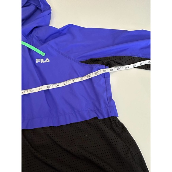 Women XL Fila stylish windbreaker running jacket loose travel lightweight mesh - Picture 5 of 10